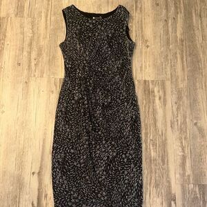 Valerie Bertinelli Black Silver Sz 8 Sparkly Glamour Dress Bodycon Party